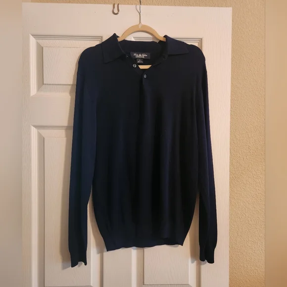 Brooks Brothers Men's Navy Sweater - Picture 1 of 6